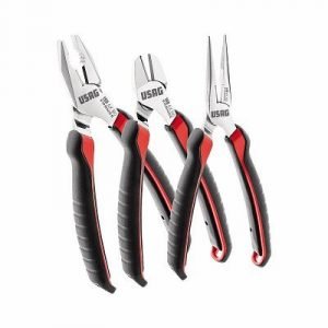 150 AX/SE3 ASSORTIMENTO CON PINZA UNIVERSALE, PINZA A BECCHI MEZZOTONDI DIRITTI E TRONCHESE A TAGLIENTE DIAGONALE (3 PZ)