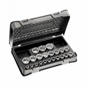 235 1/2 EN/C22 ASSORTIMENTO IN CASSETTA DI ABS CON BUSSOLE ESAGONALI (22 PZ)
