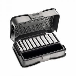 235 1/4 EL/C10 ASSORTIMENTO IN CASSETTA DI ABS CON BUSSOLE LUNGHE ESAGONALI (10 PZ)