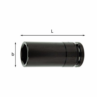 235 3/4 MLS CHIAVI A BUSSOLA MACCHINA LUNGHE A PARETE SOTTILE CON BOCCA ESAGONALE