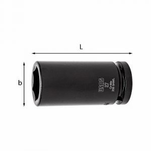 235 3/4 ML CHIAVI A BUSSOLA MACCHINA LUNGHE CON BOCCA ESAGONALE