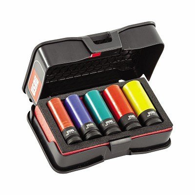 270 C/C5 ASSORTIMENTO IN CASSETTA DI ABS CON BUSSOLE MACCHINA PER CERCHI IN LEGA CON PROTEZIONE IN TÉFLON (5 PZ)