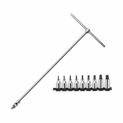 273 1/2 Q NTX/S9 CHIAVE A T SNODATA CON 9 CHIAVI A BUSSOLA TORX® MASCHIO