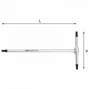 280 TTX CHIAVI A T PER VITI CON IMPRONTA TORX®