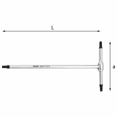 280 TTX CHIAVI A T PER VITI CON IMPRONTA TORX®
