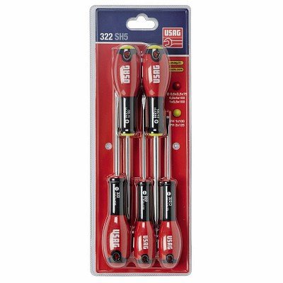 322 SH5 SERIE DI 5 GIRAVITI PER VITI CON INTAGLIO E IMPRONTA A CROCE PHILLIPS® - immagine 2