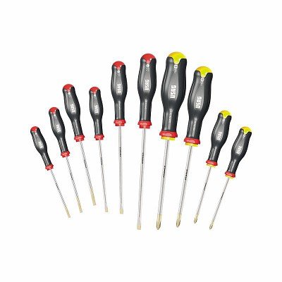 324 SH10 SERIE DI 10 GIRAVITI PER VITI CON INTAGLIO E IMPRONTA A CROCE PHILLIPS®