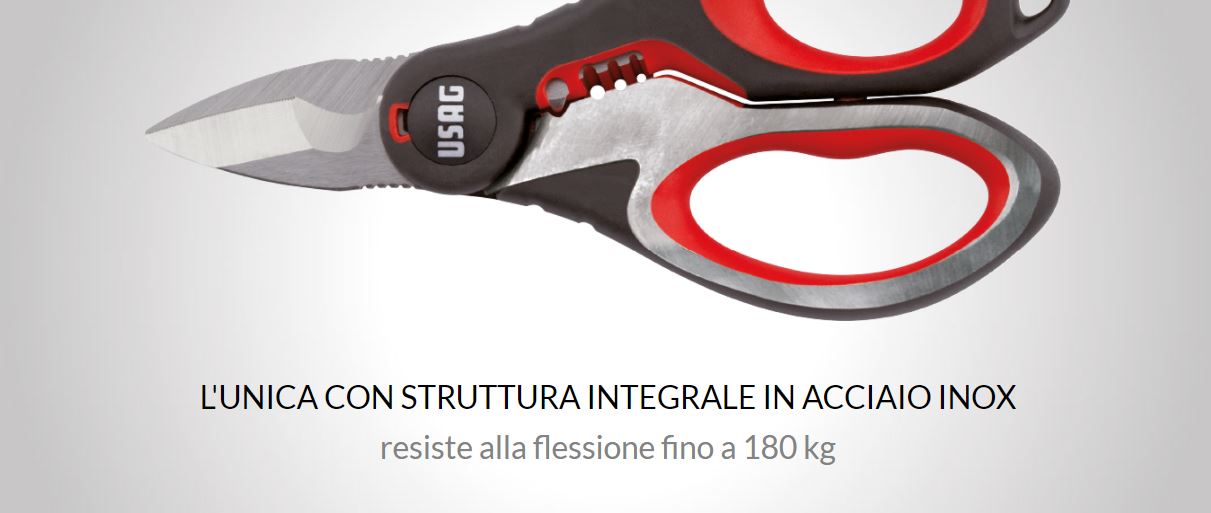 207 E FORBICE PROFESSIONALE PER ELETTRICISTI - STRUTTURA INTEGRALE IN ACCIAIO INOX - immagine 5