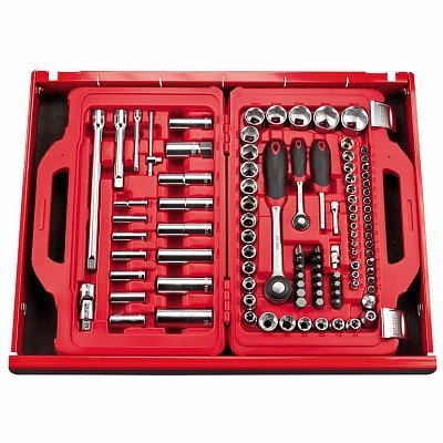 601 1/4-1/2 J100 ASSORTIMENTO IN CASSETTA MODULARE CON BUSSOLE ESAGONALI ED INSERTI PER AVVITATURA (100 PZ) - immagine 2