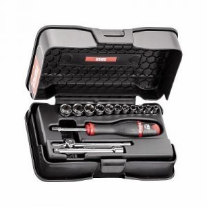 604 1/4 E ASSORTIMENTO IN CASSETTA DI ABS CON BUSSOLE ESAGONALI (14 PZ)