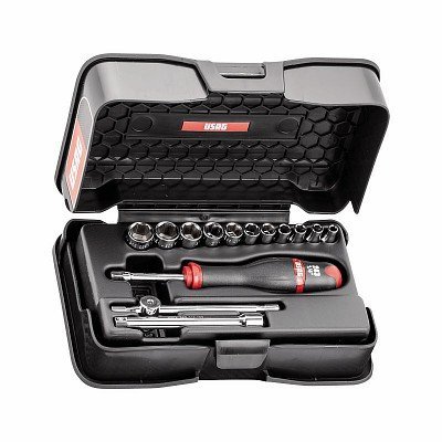 604 1/4 E ASSORTIMENTO IN CASSETTA DI ABS CON BUSSOLE ESAGONALI (14 PZ)