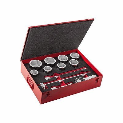 612 1 ESI ASSORTIMENTO IN CASSETTA DI LAMIERA CON BUSSOLE ESAGONALI (12 PZ)