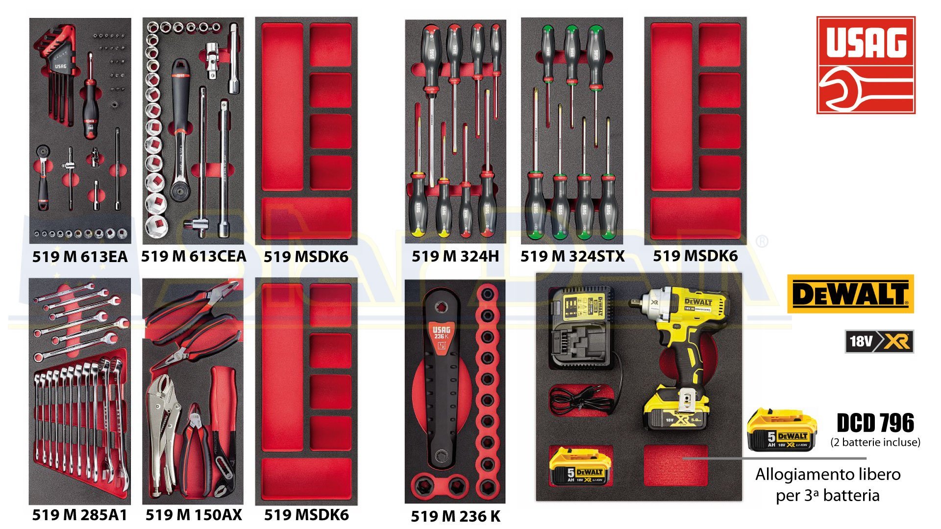 516 ST6UD-894 CARRELLO START CON ASSORTIMENTO AUTORIPARAZIONE (122 PZ) - immagine 3