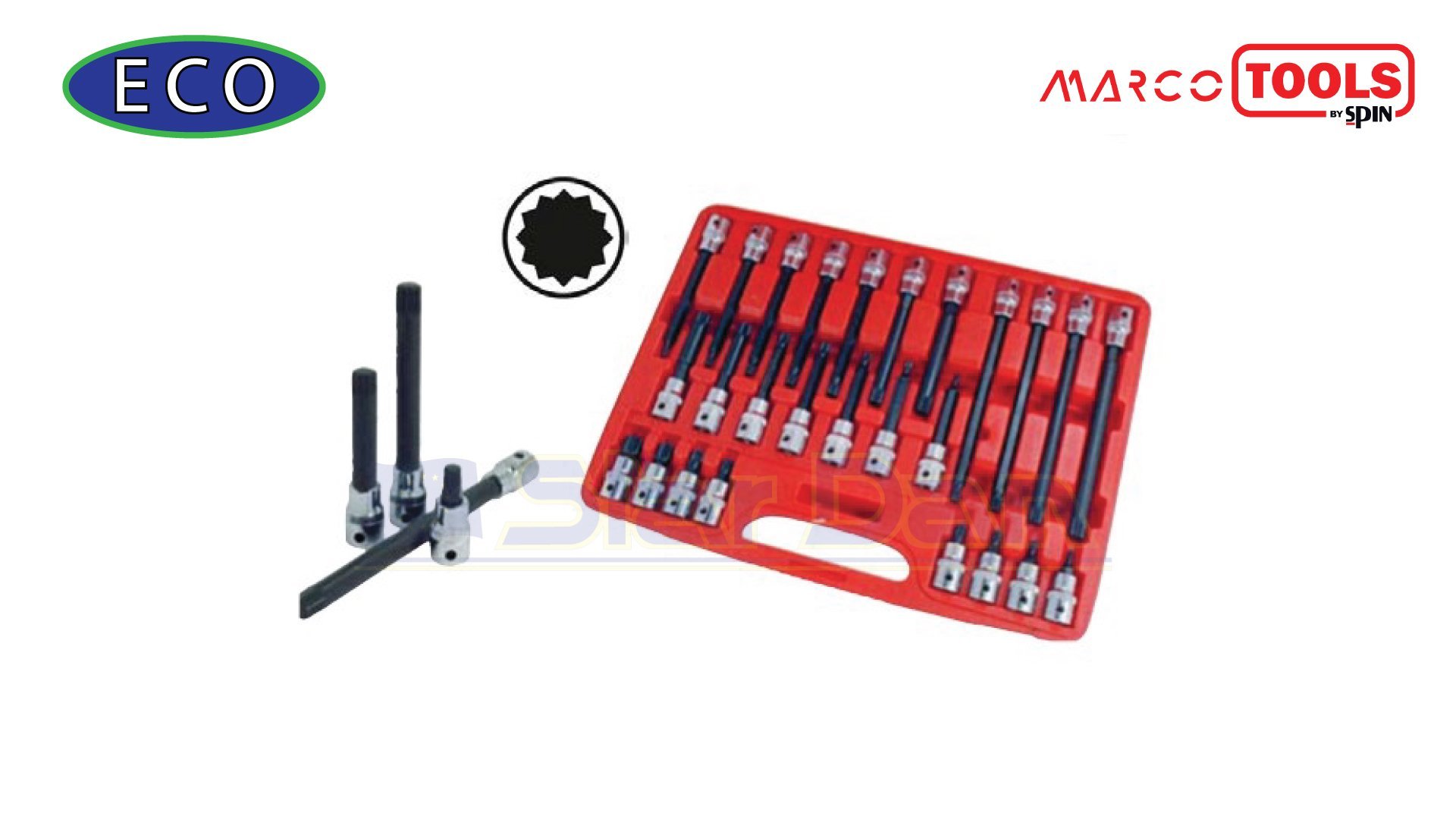 MARCO TOOLS SET 26 PZ CHIAVI A BUSSOLA CON INSERTO ZXN