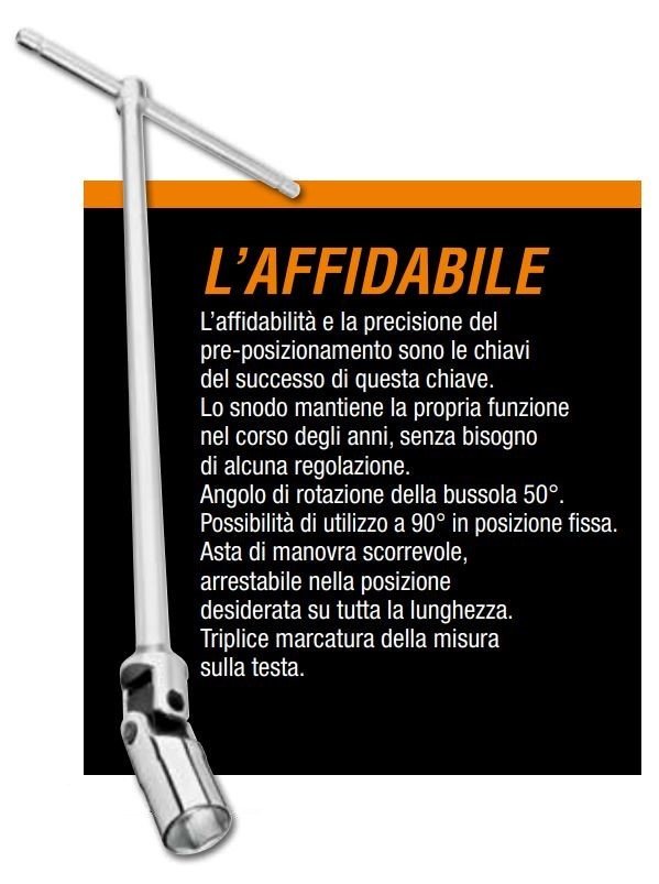 BETA SERIE DI 7 CHIAVI A T CON BUSSOLA ESAGONALE SNODATA - immagine 3
