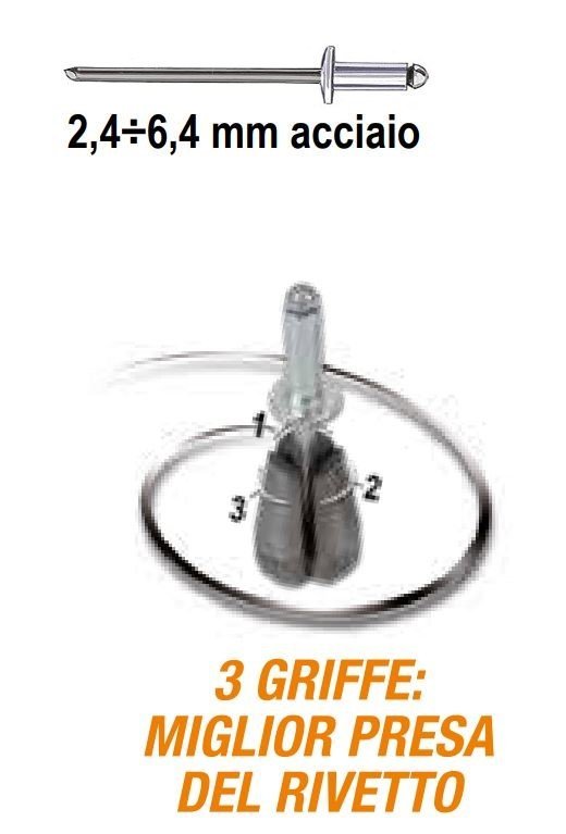 BETA RIVETTATRICE DI POTENZA COMPATTA CON SERBATOIO PORTA-STELI CON 5 TESTINE INTERCAMBIABILI - immagine 4
