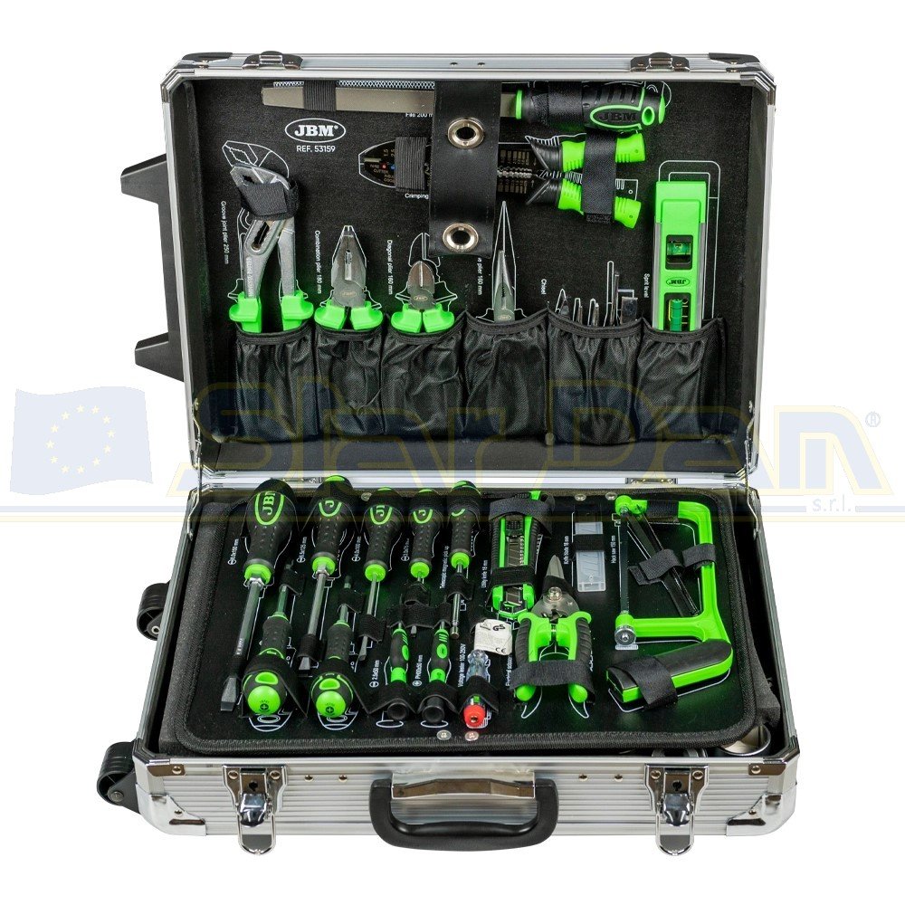 JBM VALIGETTA PORTAUTENSILI ALLUMINIO 159PCS - immagine 6
